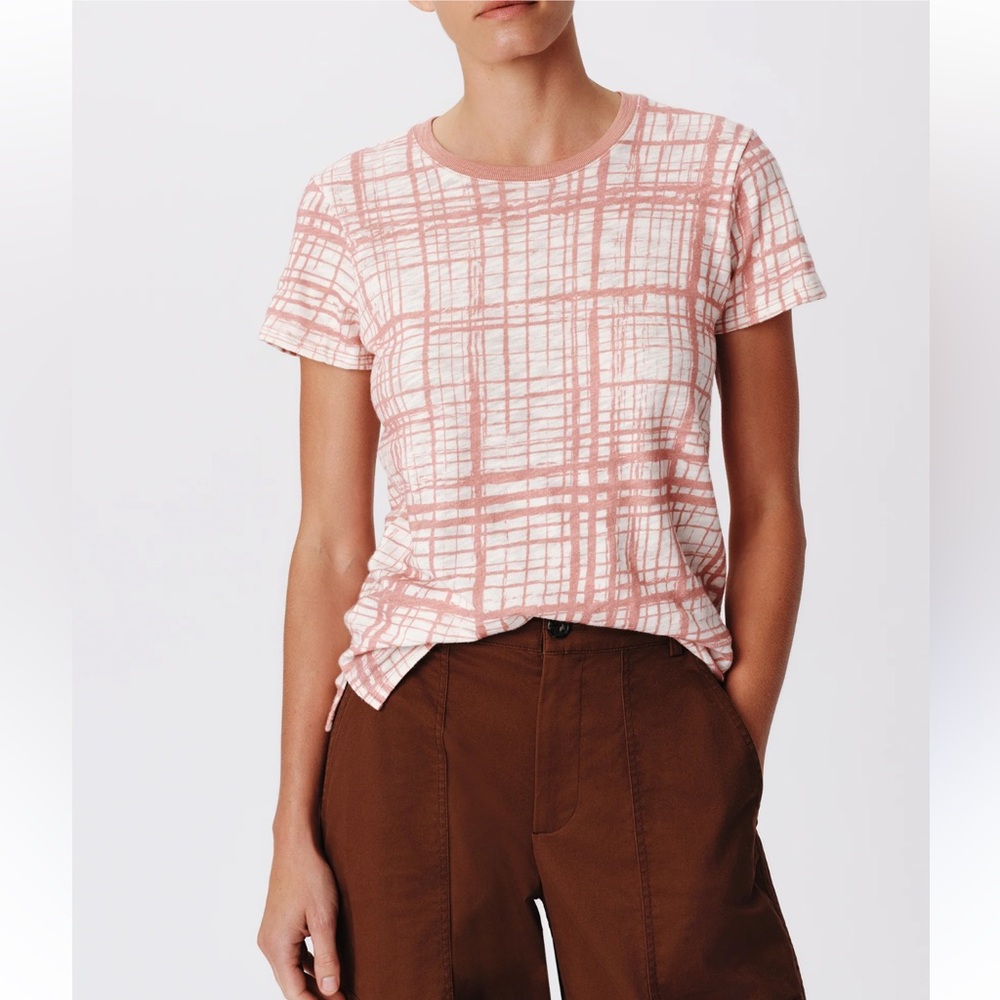 ATM crosshatch tee NWT size L